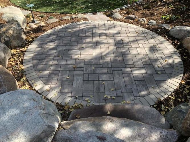 County Circle Paver Patio